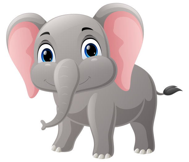 可爱的小象卡通造型图片下载