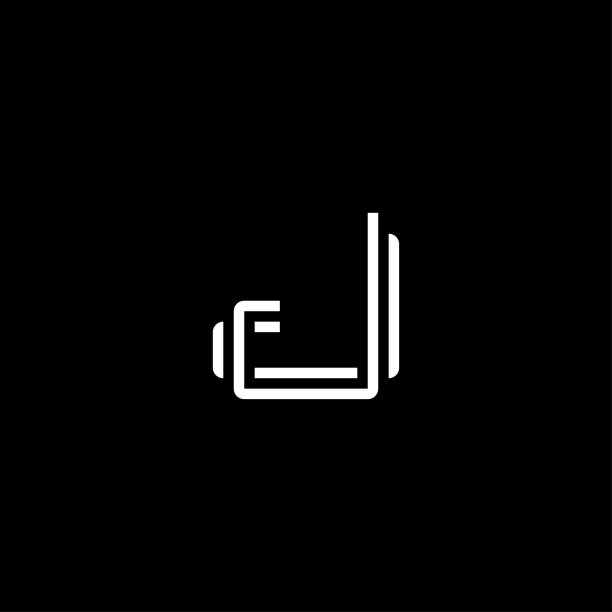 J标志模板矢量概念图片下载