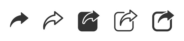 共享图标设置。共享箭头符号集合。矢量图图片下载