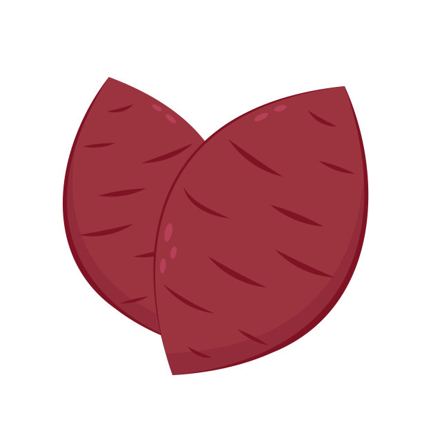 红薯。有机健康蔬菜。新鲜天然根。在矢量卡通平面风格。烤红薯。日本红薯。图片下载