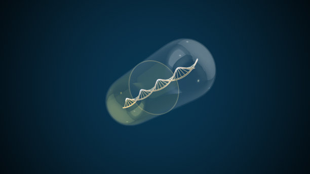 DNA医学概念药丸图片下载