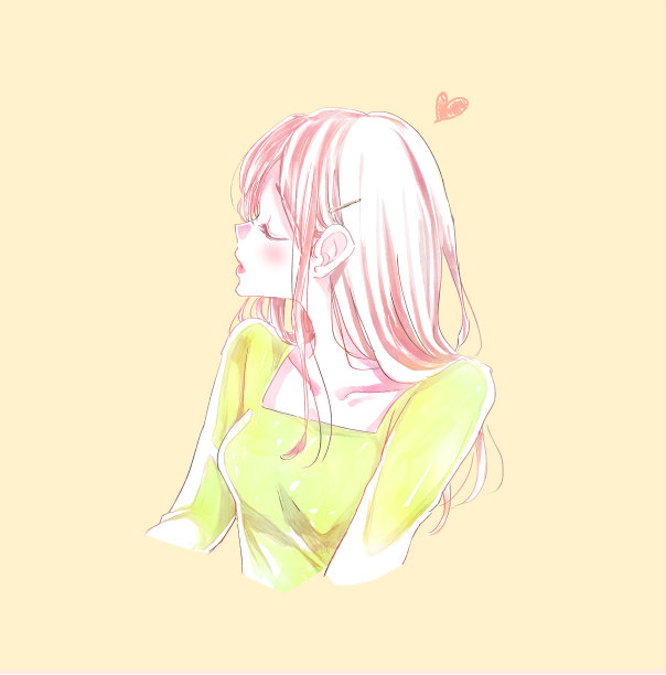 一个女人的侧面与亲吻的脸图片下载