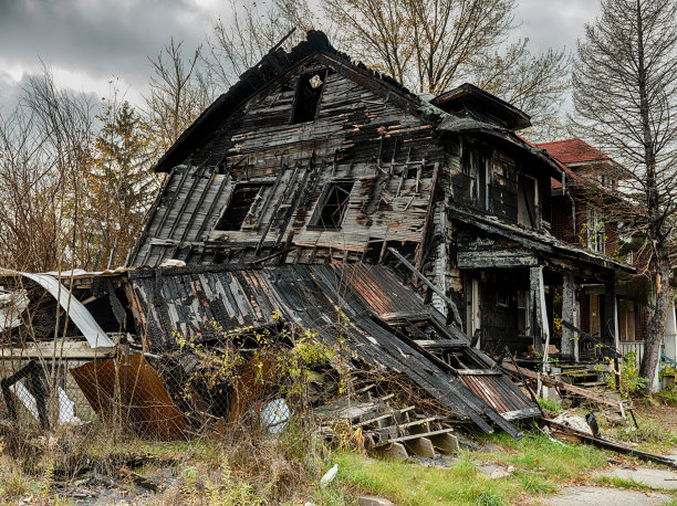 底特律纵火案烧焦的遗骸图片下载