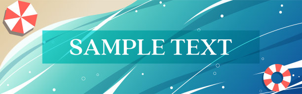 美丽的大海和沙滩的插图图片下载