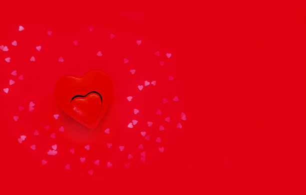 图案从红心情人节的红色背景。图片下载