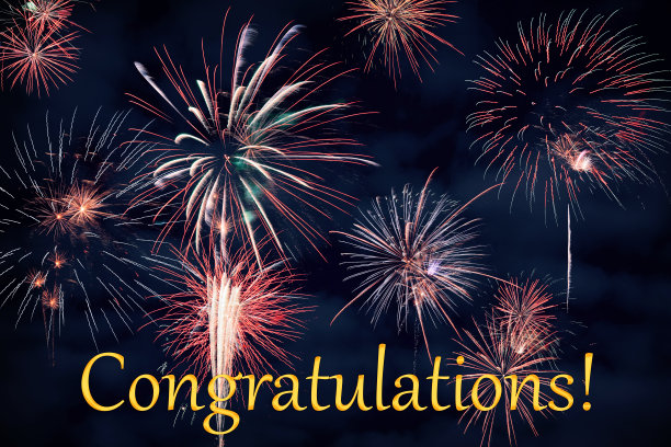 用美丽的烟火祝贺你图片下载