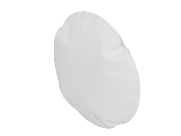 白色圆形枕头模型。三维渲染图片下载