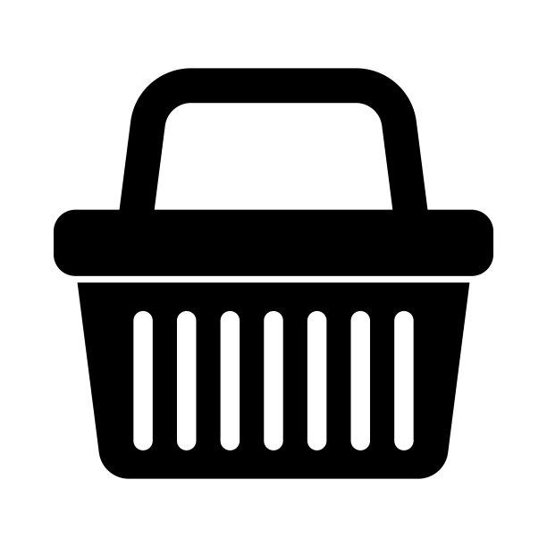 购物篮图标矢量图图片下载