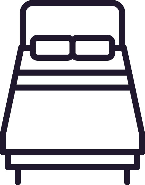 白色背景上的家具线条图标图片下载