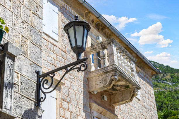 灯笼和阳台图片下载