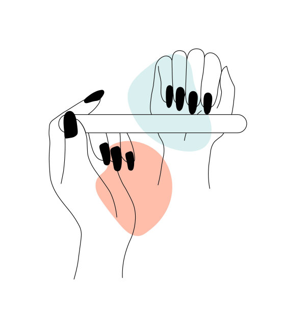 女性手拿指甲锉图片下载