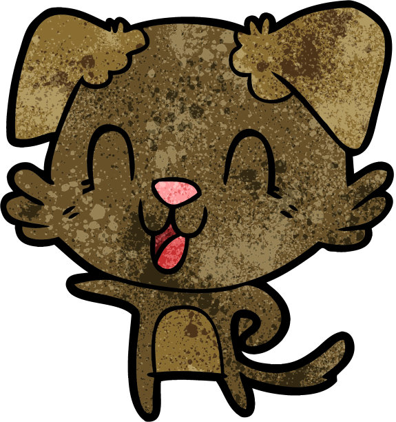 笑的卡通狗图片下载