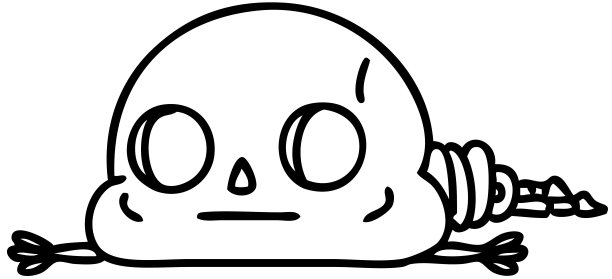 我说，这骷髅已经趴在地板上了，可怜的家伙图片下载