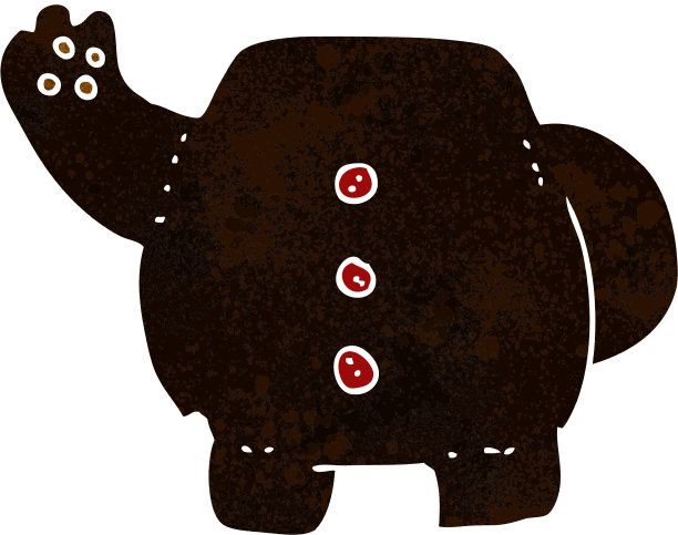 卡通黑熊身体(混合搭配卡通或添加自己的照片)图片下载