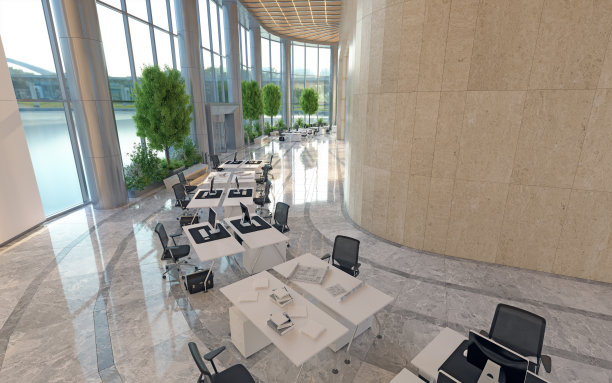 带有开放空间的现代办公室图片下载