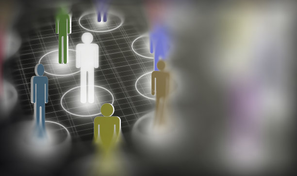 连接的人。社交网络、商业和技术概念。插图图片下载