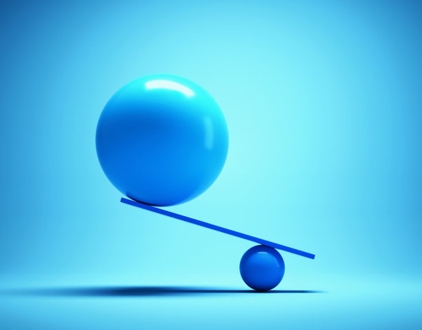 几何元素平衡。不可能的平衡。图片下载