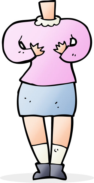 卡通女性身体(添加照片或混搭卡通)图片下载