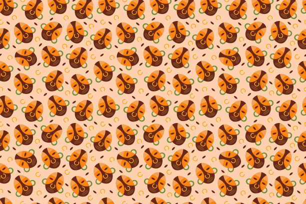 非洲面具背景图片下载