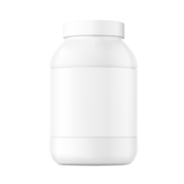 空白瓶模型孤立的白色背景。图片下载