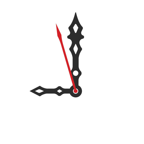 时钟指针元素矢量设计模板图片下载