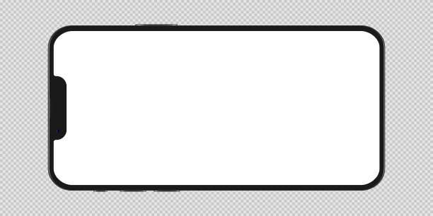 现实的智能手机模型。演示模板的设备UI UX模型。股票免版税矢量插图。图片下载