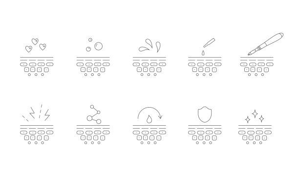 真皮滚轮、真皮贴或中开线图标用于面部治疗。图片下载