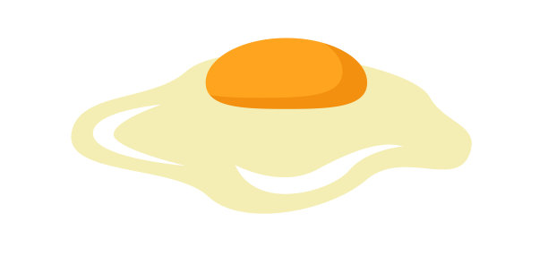 鸡蛋扁平图标过敏原食品图片下载