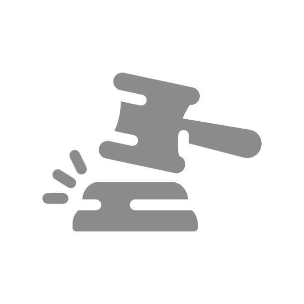 法院或拍卖，正义之锤矢量图标图片下载