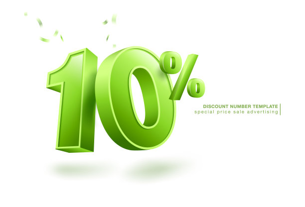 折扣模板数量10%图片下载