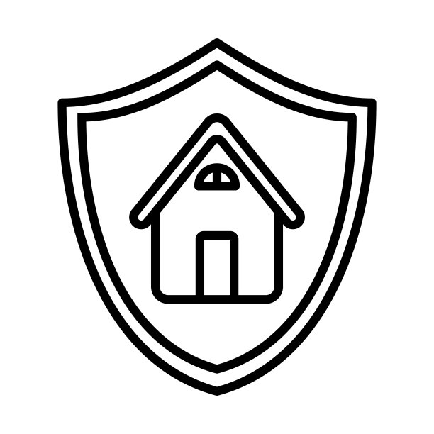 房地产保险图标标志设计矢量模板说明标志和符号像素完美图片下载