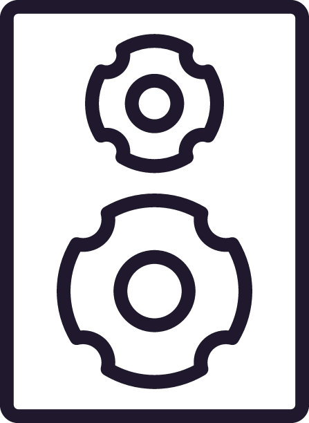 白色背景上的设备线条图标图片下载