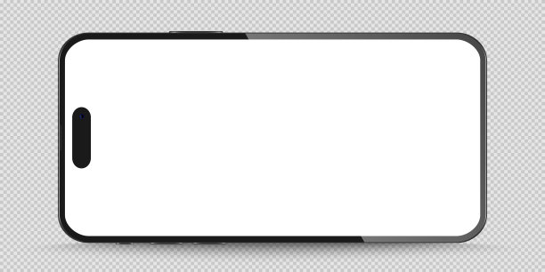 现实的智能手机模型。演示模板的设备UI UX模型。股票免版税矢量插图。图片下载