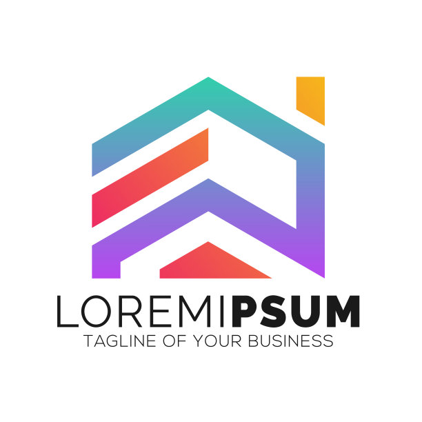 简单的家房地产图标矢量图片下载