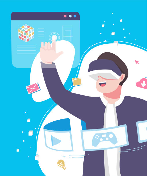 虚拟现实概念说明图片下载