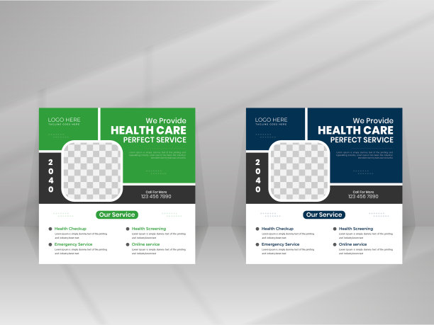 适用于社交媒体的医院医生宣传模板设计图片下载