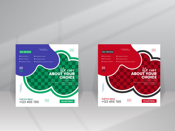 适用于社交媒体的医院医生宣传模板设计图片下载