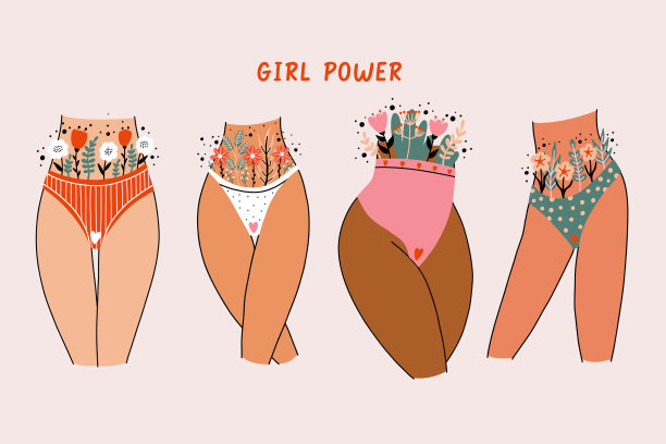 女人穿着短裤和花图片下载