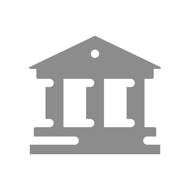 法院或银行建筑图标图片下载