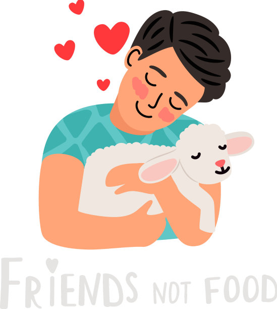 这个善良的小男孩向动物们展示了他的爱图片下载