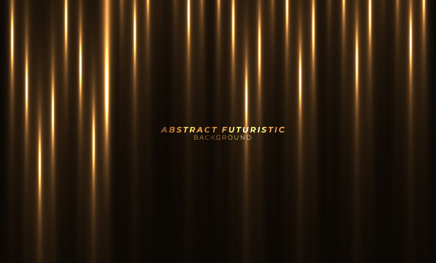 光效果背景创意未来几何透视设计。抽象的未来和科技背景，抽象的艺术壁纸。图片下载