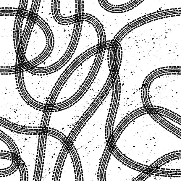 轮胎印无缝壁纸图片下载