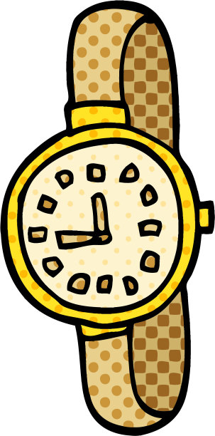 卡通涂鸦腕表图片下载