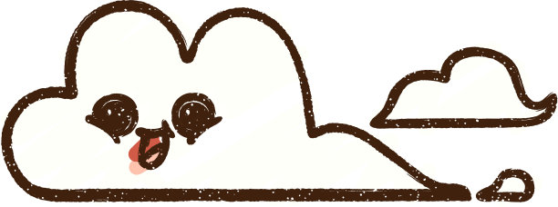 云粉笔画图片下载