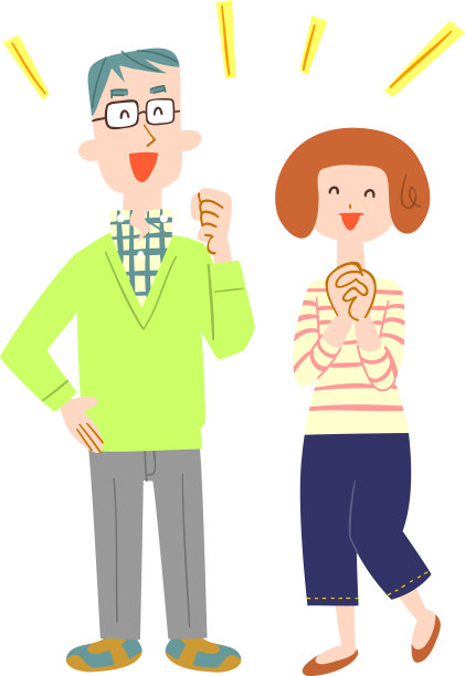 一对幸福夫妻的形象图片下载