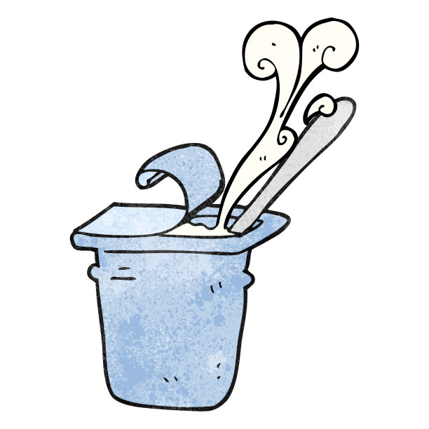 手绘质感卡通酸奶图片下载