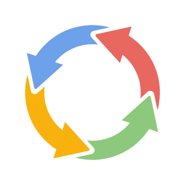 圆形旋转箭头。易于使用的矢量数据。图片下载