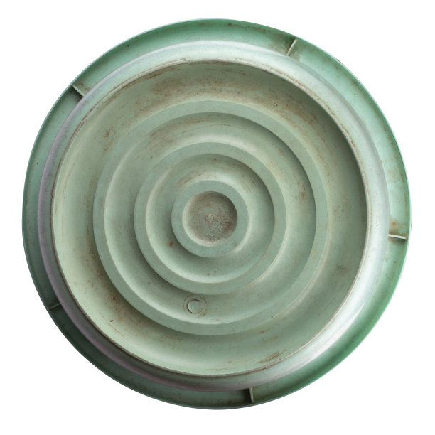 盆内塑料绿色隔离在白色背景上图片下载