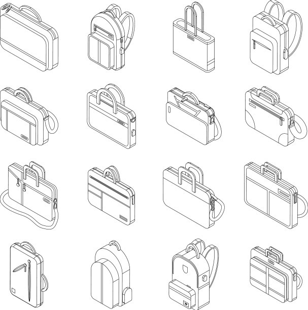 笔记本电脑包图标设置轮廓图片下载