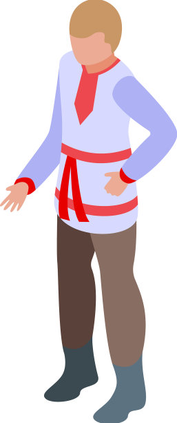 白俄罗斯儿童图标等距国家旅行图片下载